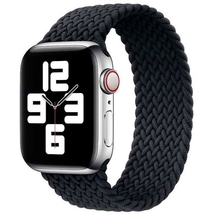 Apple Watch Green Braided Solo Loop Strap 38-40 mm  Black