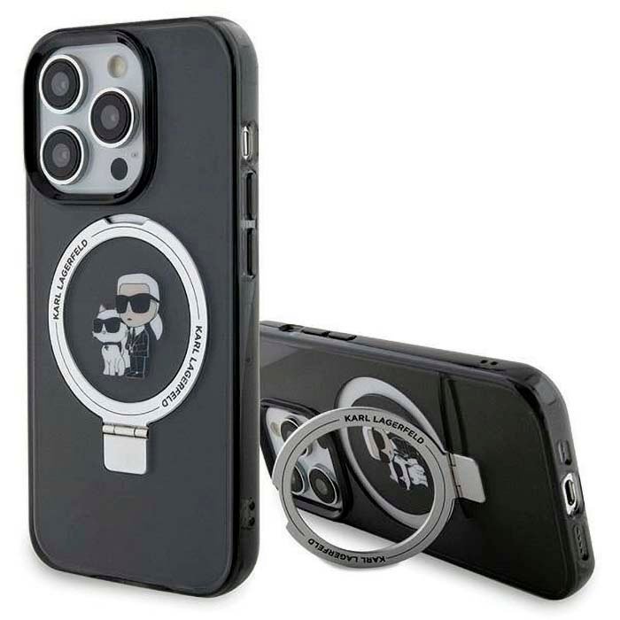 iPhone 15 Pro Karl Lagerfeld MagSafe Ring Stand Case