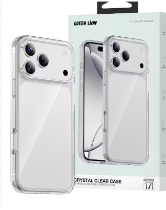 iPhone 17 Pro Max Green Lion Crystal Clear Case