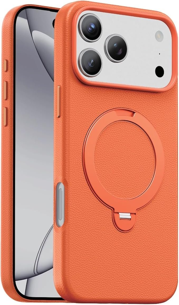 Green Lion Minster Leather Case iPhone 17 Pro orange