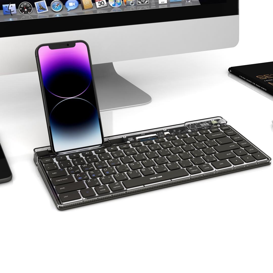 Green Lion Transparent Keyboard Scissor Foot Structure - Black