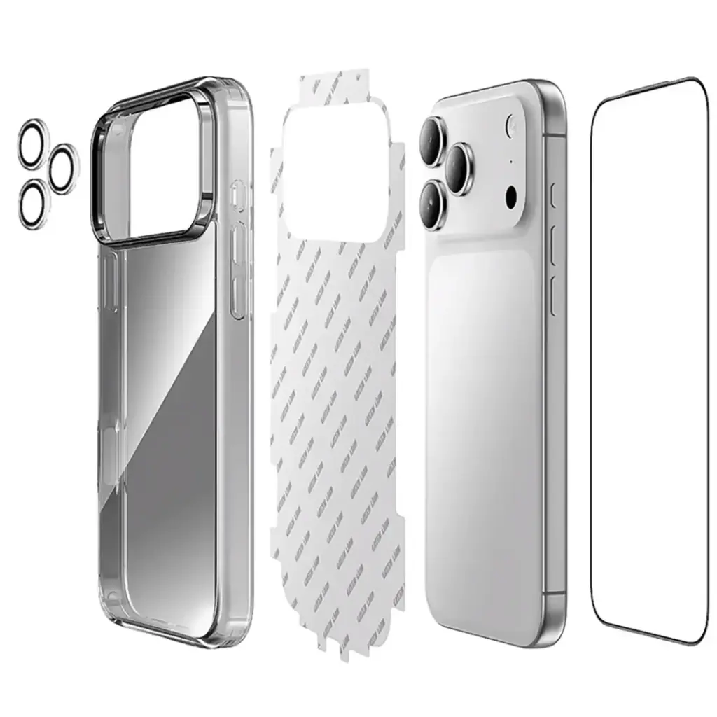 iPhone 17 & iPhone 17 Pro Max Green Lion 4 In 1 Defender Pack for