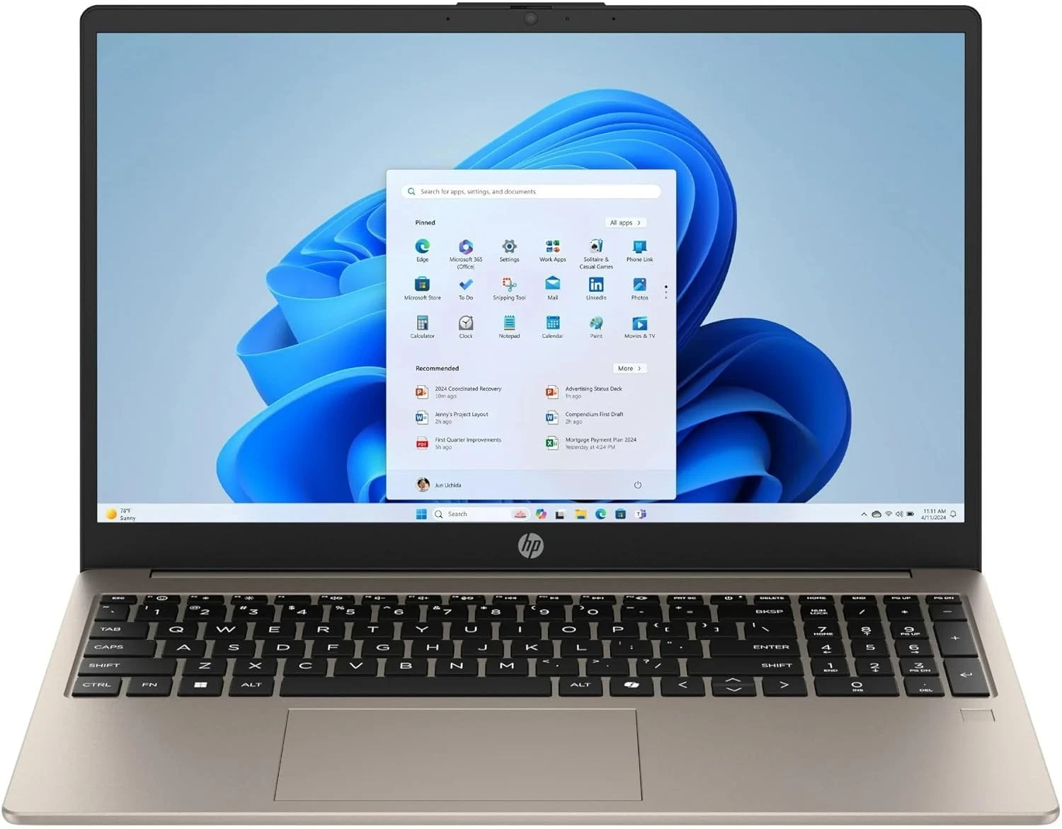 HP 250G10 Ram-8GB,SSD-256GB  Core i3